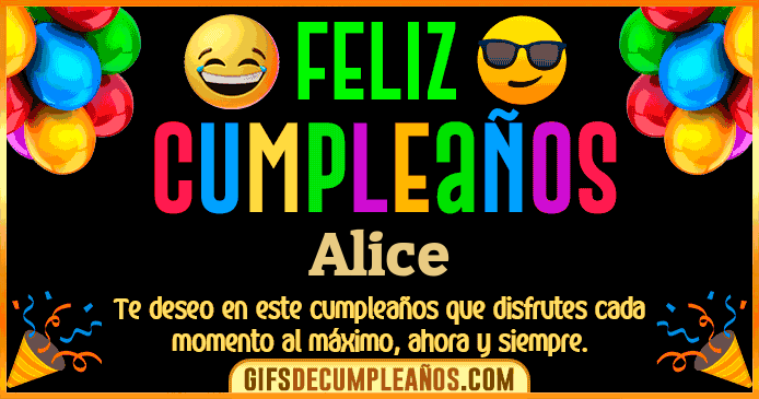 Feliz Cumpleaños Alice
